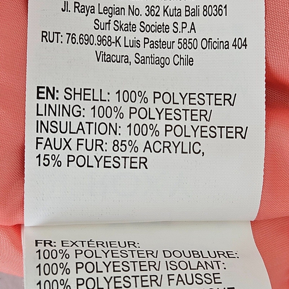 Roxy Toddler Snowsuit Paradise Jumpsuit Grow Technology Fur Collar Blue Pink 2T - Picture 15 of 16